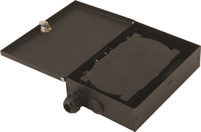 OptiBox Small Fiber Optic Termination Box - 12 port SC Simplex kapasiteli - boş